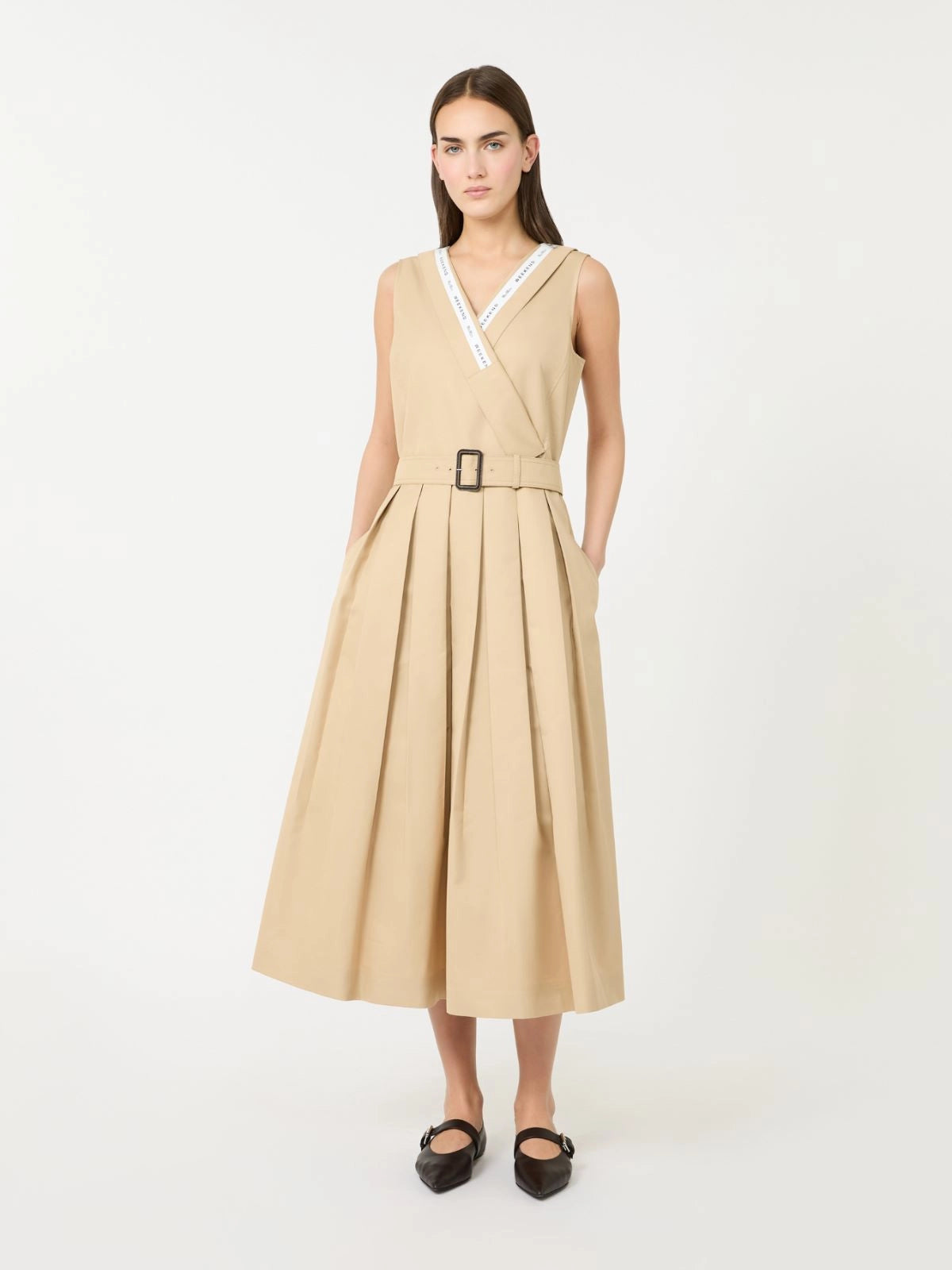 max mara water-repellent gabardine dress for women