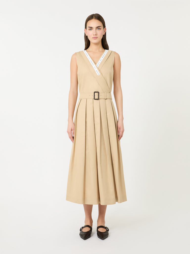 max mara water-repellent gabardine dress