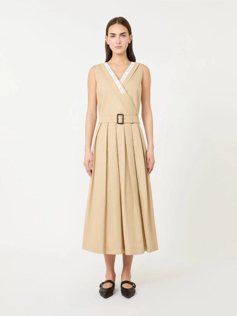 max mara water-repellent gabardine dress