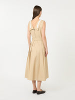 Water-Repellent Gabardine Dress for Women - Beige - Max Mara UAE
