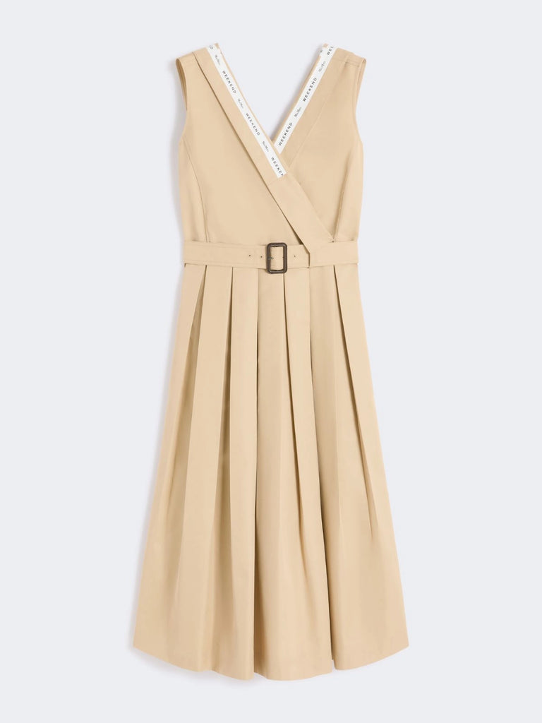max mara water-repellent gabardine dress