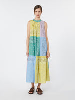 max mara printed cotton poplin dress for women