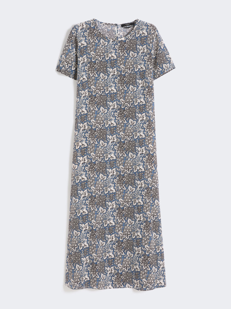 max mara printed silk crêpe de chine dress for women