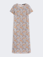 max mara printed silk crêpe de chine dress for women