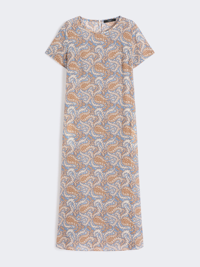 max mara printed silk crêpe de chine dress