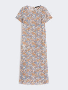 max mara printed silk crêpe de chine dress for women