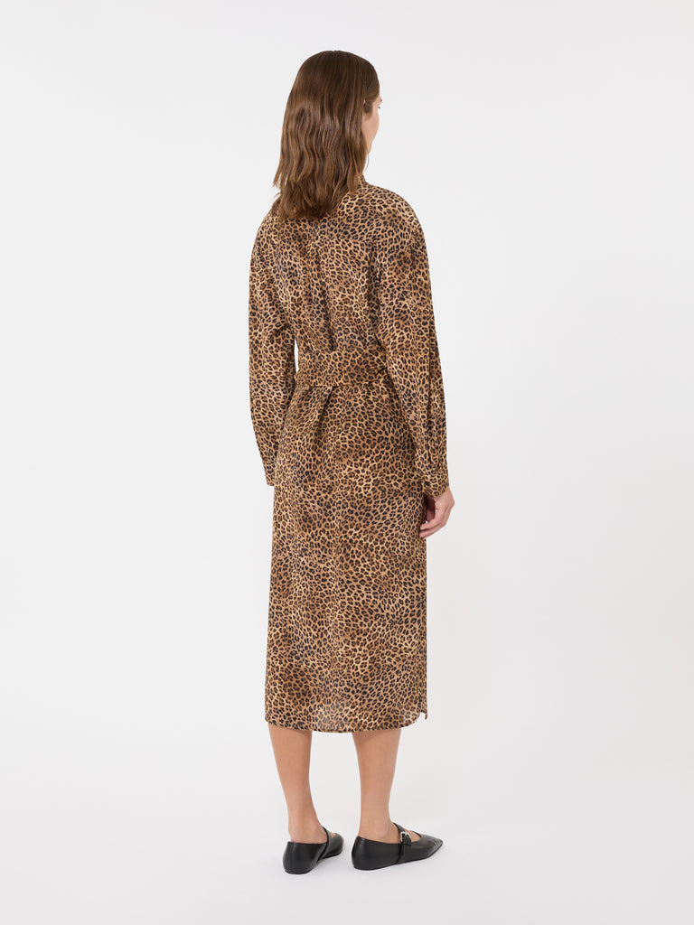 max mara printed silk crêpe de chine shirt dress