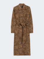 max mara printed silk crêpe de chine shirt dress for women