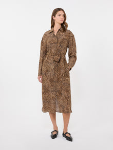 max mara printed silk crêpe de chine shirt dress for women