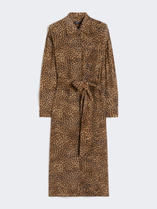 max mara printed silk crêpe de chine shirt dress for women