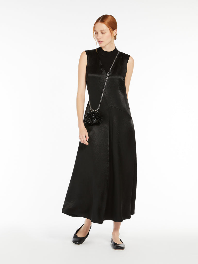 Long satin dress