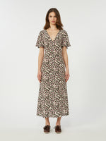 max mara printed crepe de chine dress for women