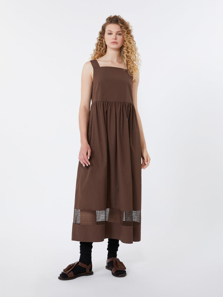 max mara cotton-poplin sleeveless dress