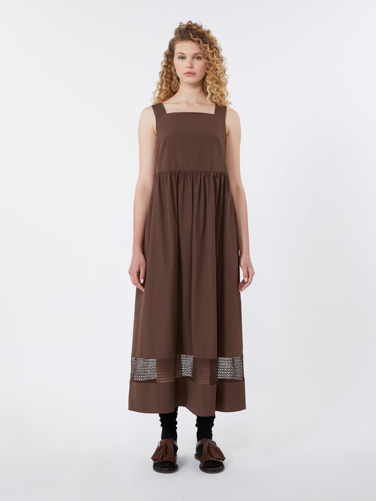 max mara cotton-poplin sleeveless dress