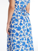 Silk Crêpe De Chine Dress for Women - Cornflower Blue - Max Mara UAE