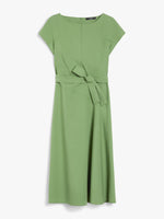 Poplin Dress With Belt for Women - Green - Max Mara UAE