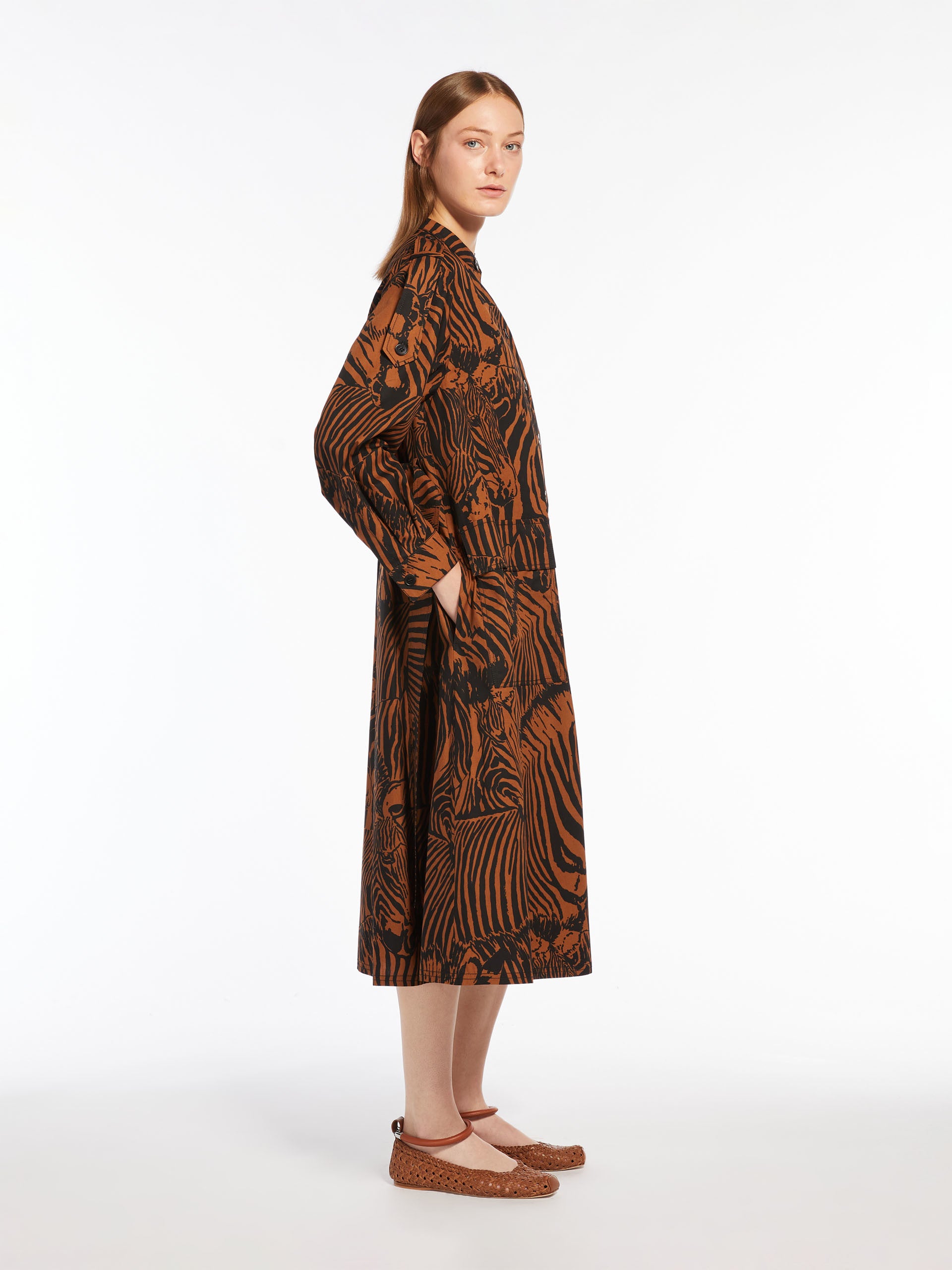 max mara cotton poplin dress for women