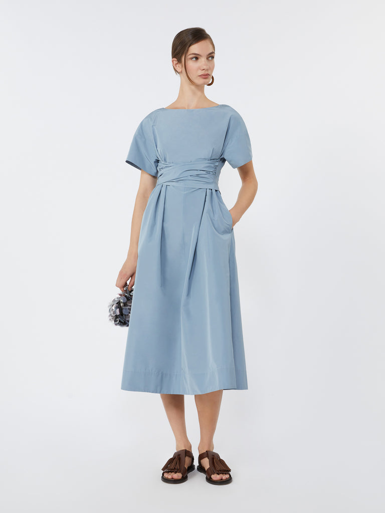 max mara flared taffeta dress
