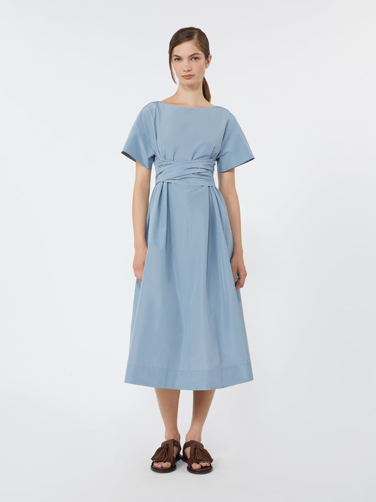 max mara flared taffeta dress