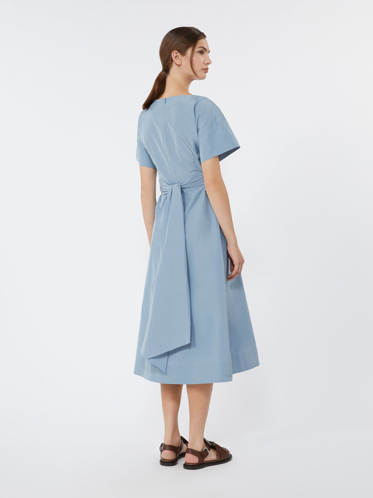 max mara flared taffeta dress