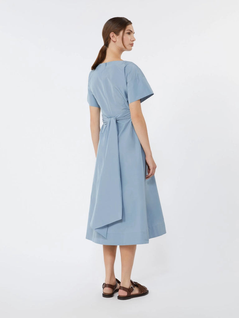 max mara flared taffeta dress