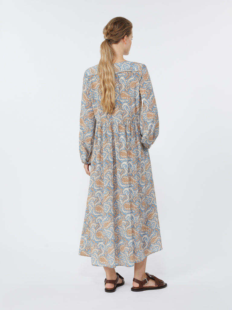 max mara printed silk dress