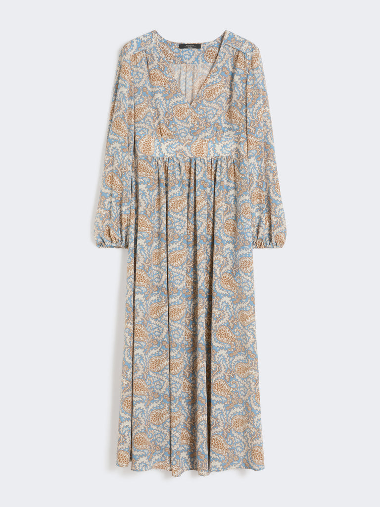 max mara printed silk dress
