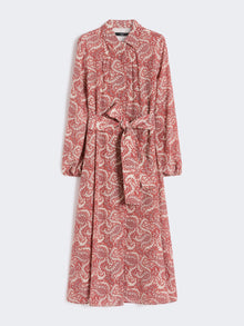 max mara printed silk shirt dress for women