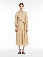 Cotton Shirt Dress for Women - Sand - Max Mara UAE