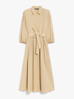 Cotton Shirt Dress for Women - Sand - Max Mara UAE
