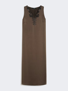 Long satin dress