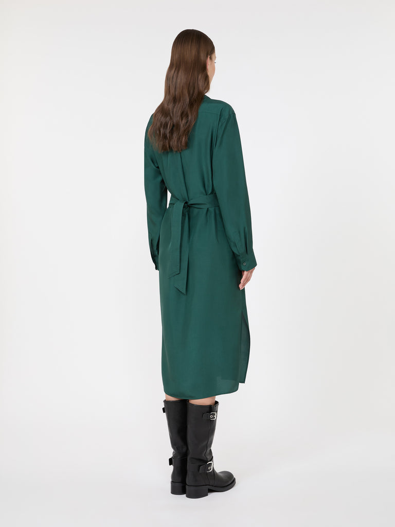 max mara silk shirt dress