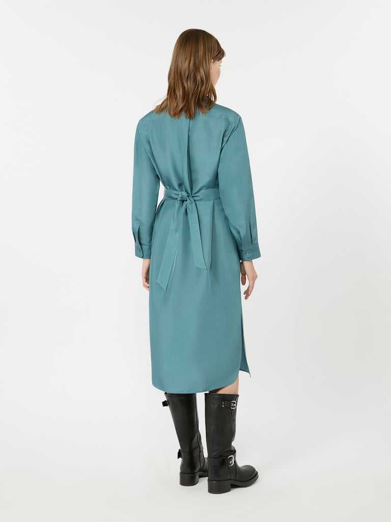 max mara silk shirt dress