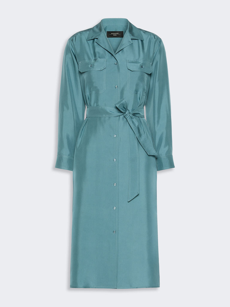 max mara silk shirt dress