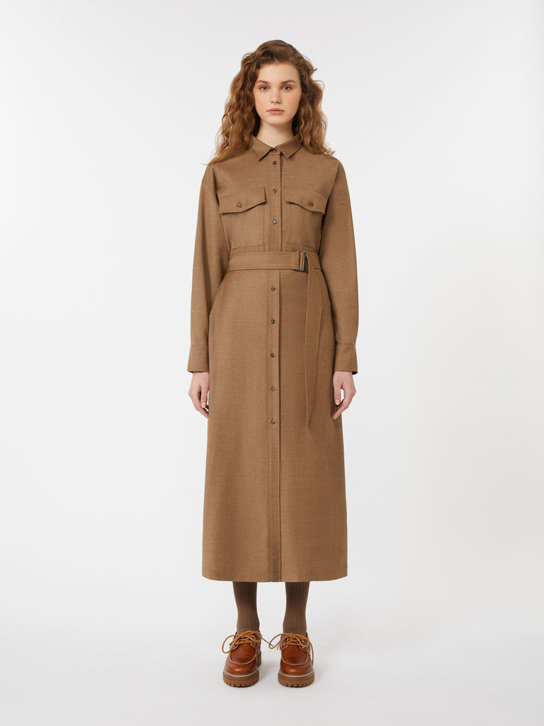 Wool flannel dress