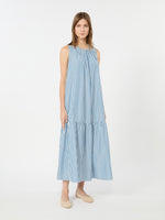 max mara long cotton poplin dress for women