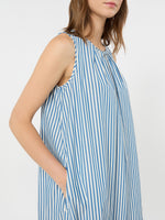 max mara long cotton poplin dress for women