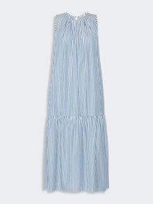 Long Cotton Poplin Dress for Women - Cornflower Blue - Max Mara UAE