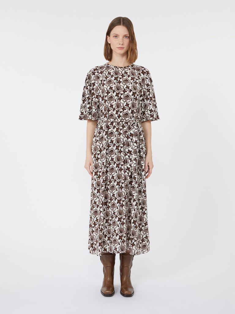 max mara silk crepe de chine dress