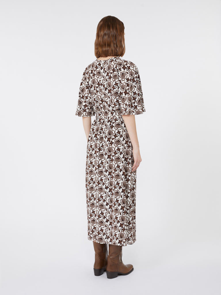 max mara silk crepe de chine dress