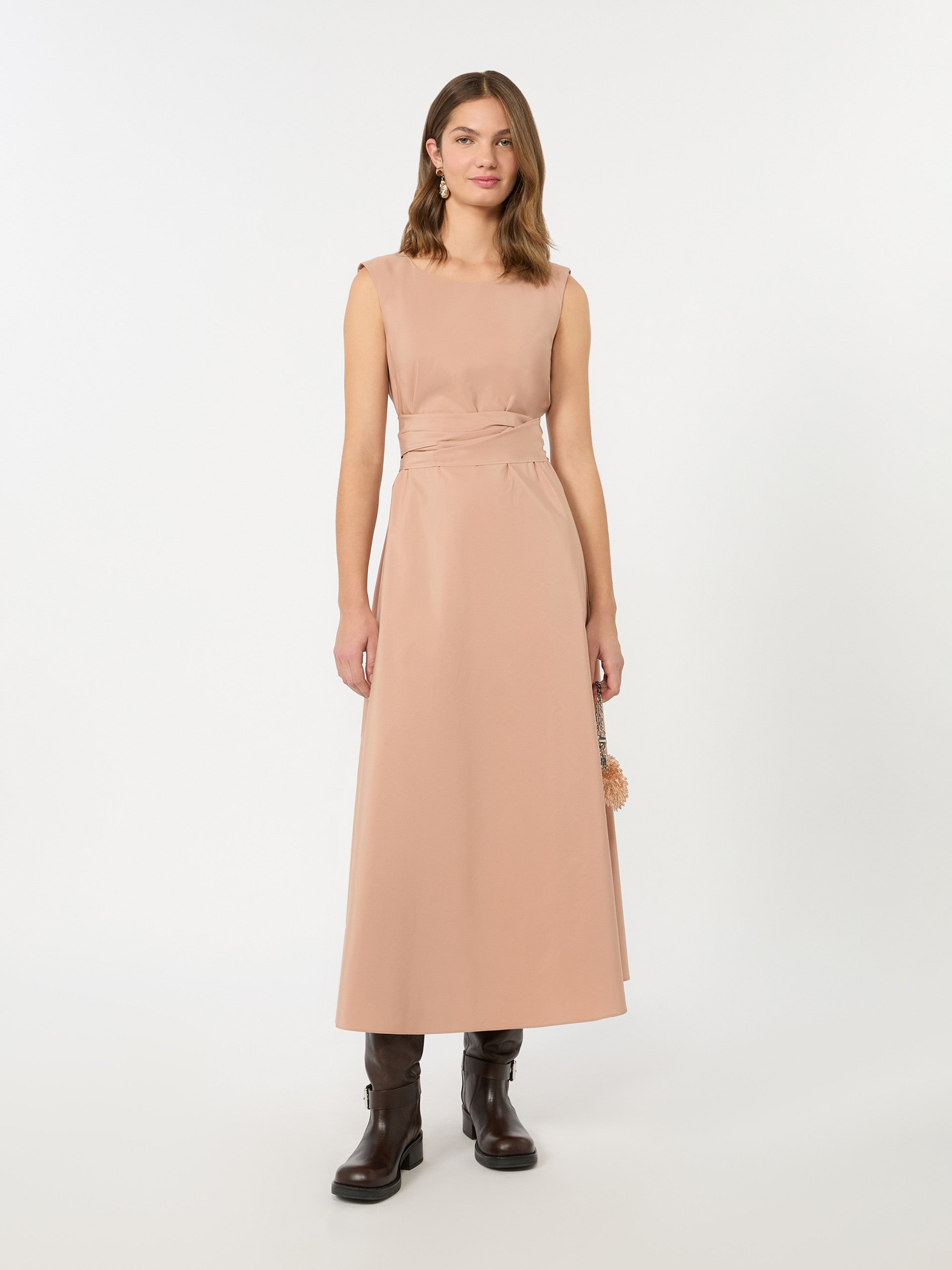 max mara flared taffeta dress for women