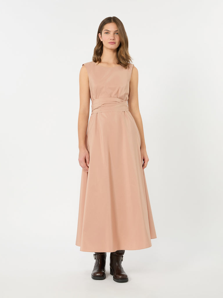 max mara flared taffeta dress