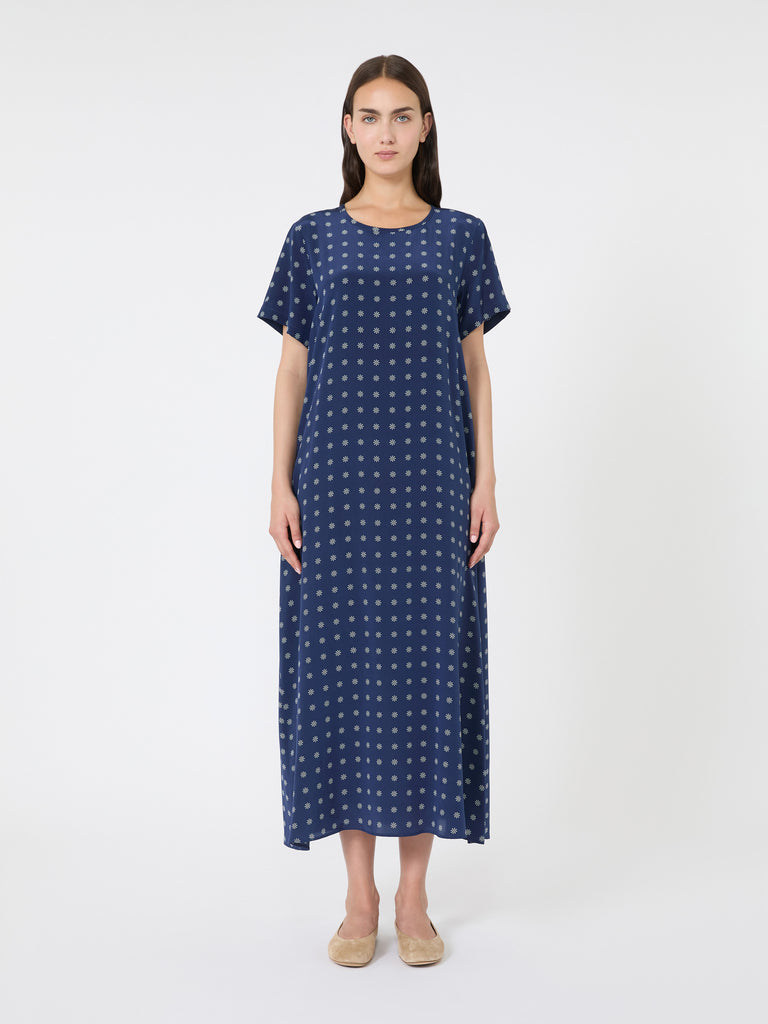 max mara printed silk t-shirt dress