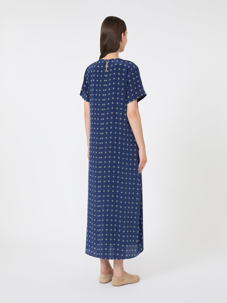 max mara printed silk t-shirt dress