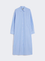Long Poplin Shirt Dress for Women - Light Blue - Max Mara UAE
