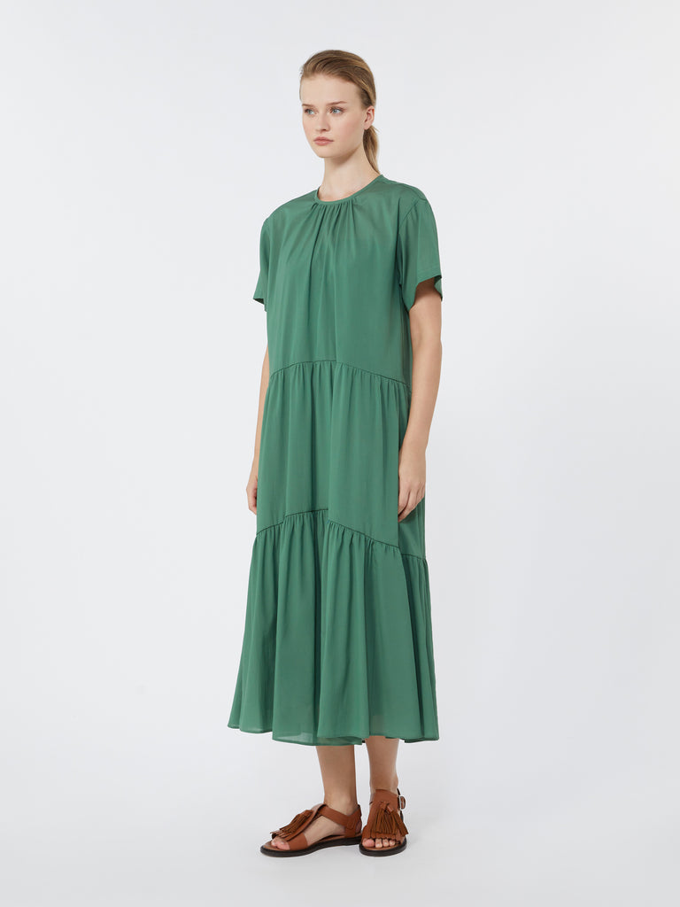 max mara technical cotton canvas dress