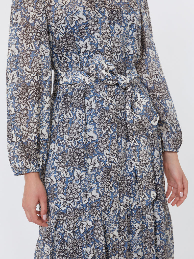 max mara voile patterned shirt dress