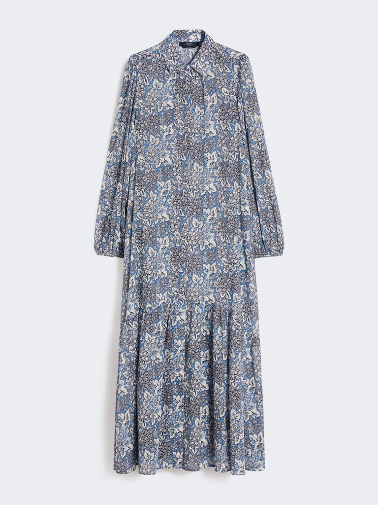 max mara voile patterned shirt dress