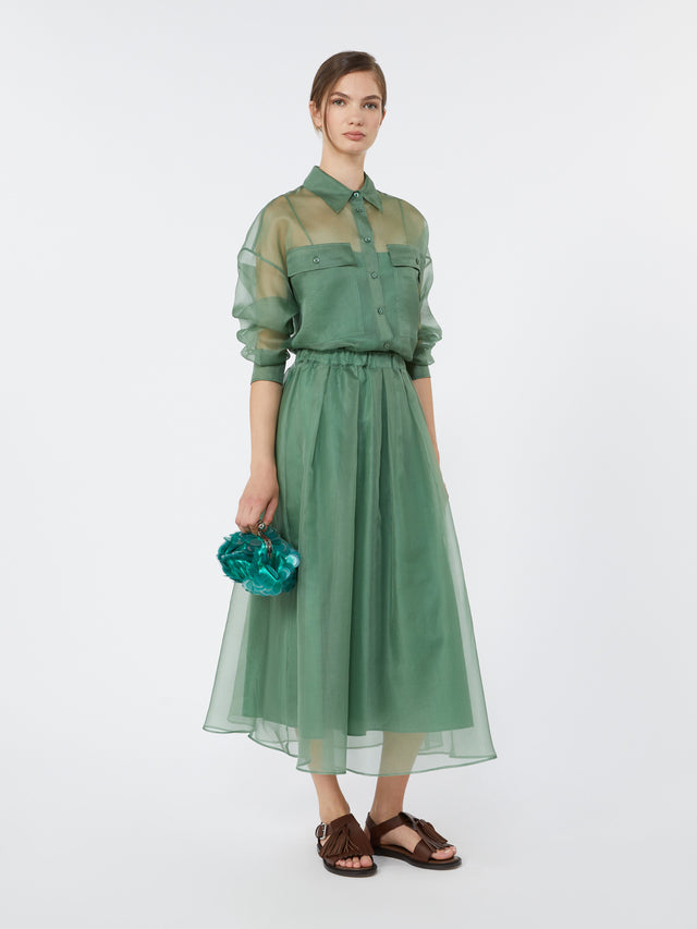 max mara silk organza shirt for women
