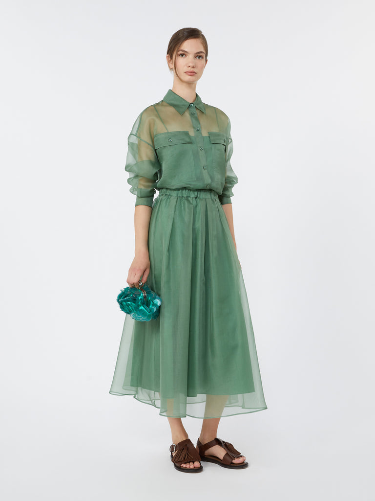 max mara silk organza shirt